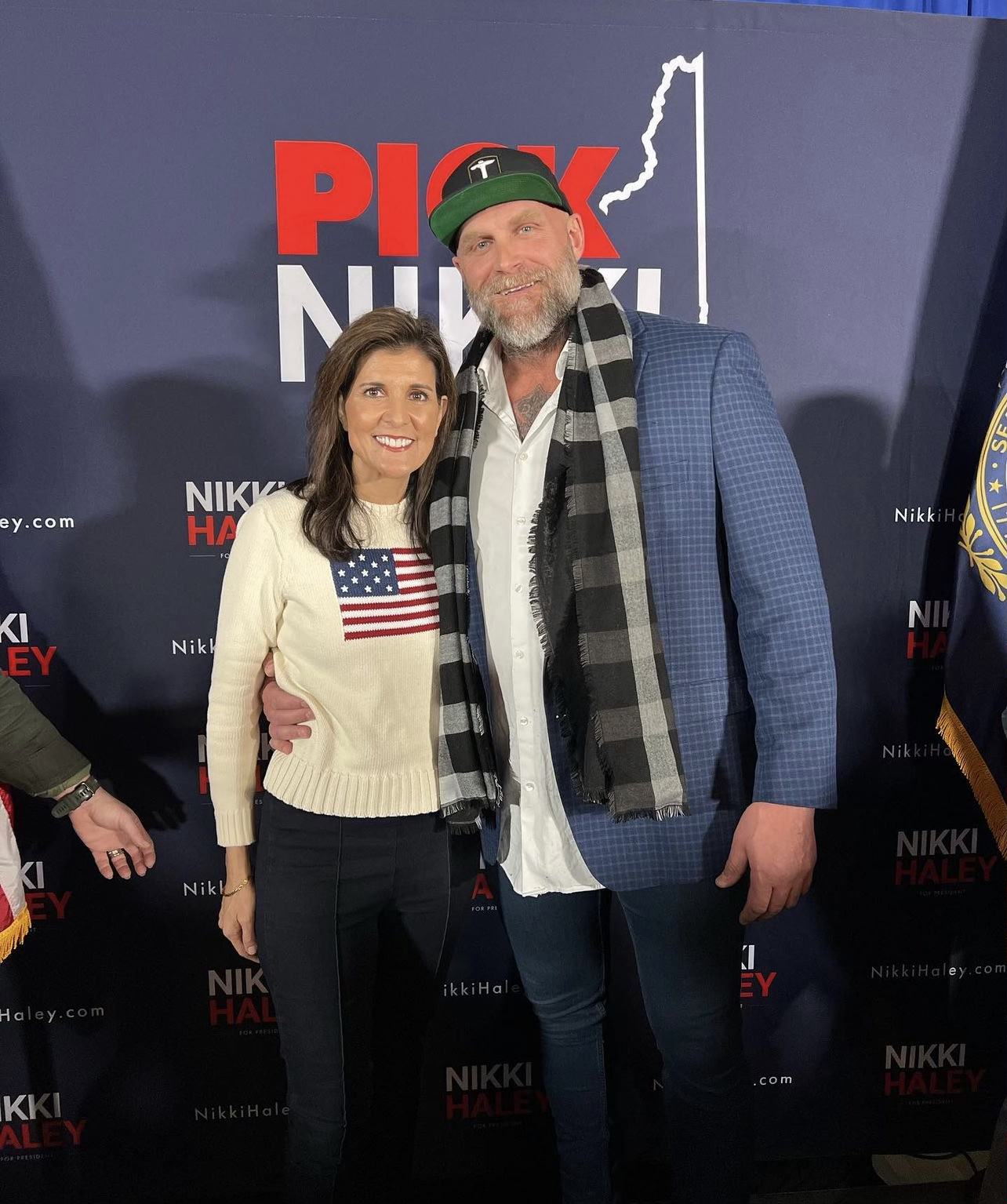 NFL legend & Cannabis Activist Kyle Turley blitzes presidential candidates Nikki Haley & Dean Phillips in New Hampshire primaries